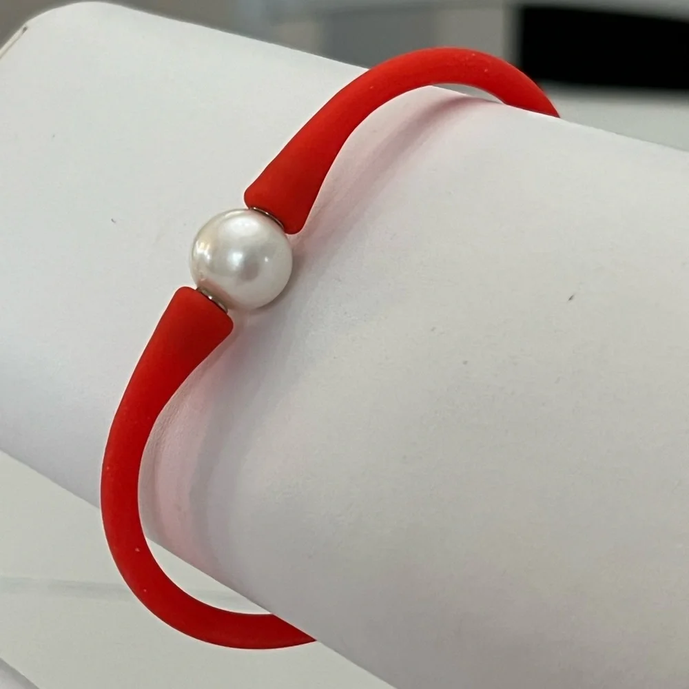 FRESH WATER PEARL | Silicone Bracelet | NEW!